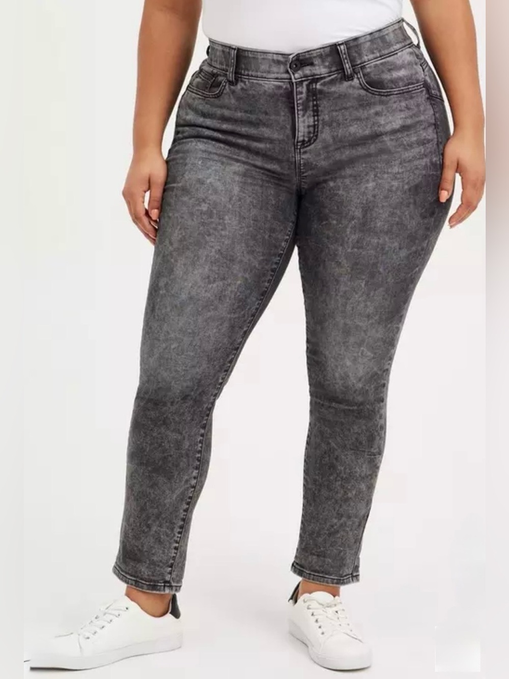 Torrid Women’s Bombshell Straight Jean - Super Soft Grey Size 16R